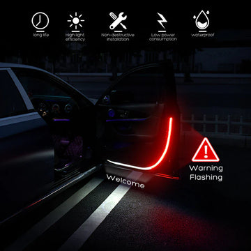 Universal Interior lamp Car Door Opening Warning LED Lights Strips