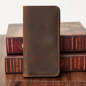 Pure Leather Long Wallet